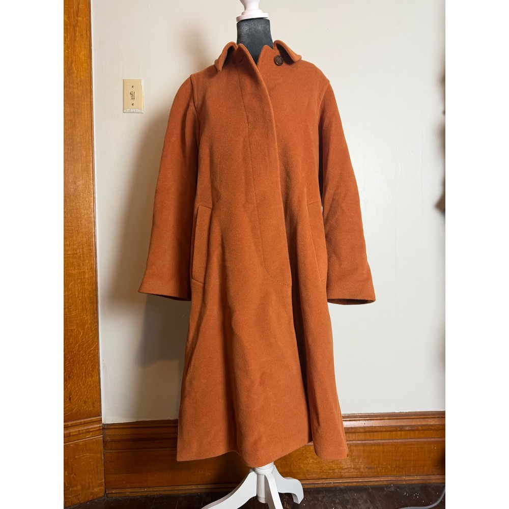 Schneiders Salzburg Burnt Orange Virgin Wool Angora Coat quiet luxury coastal 4